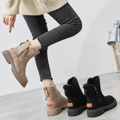 Women's winter fleece warm snow boot
