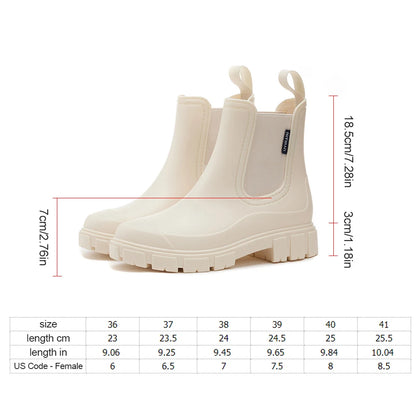 Breathable fashion rain boots