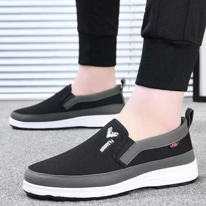 Breathable slip on male casual sneakers