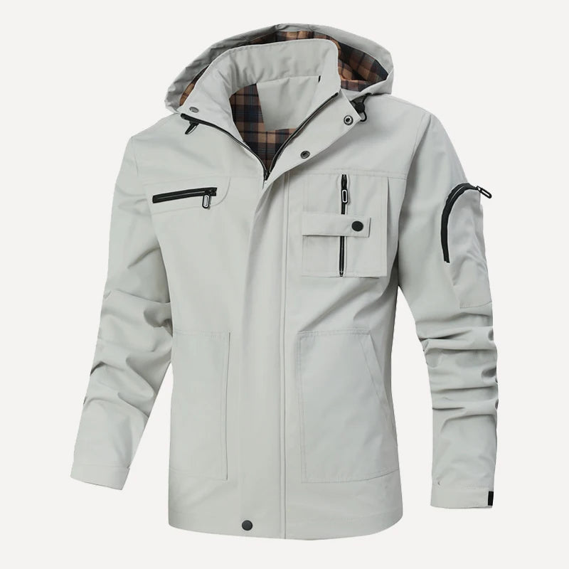 Breathable Windproof Zipper Long Sleeve Coat