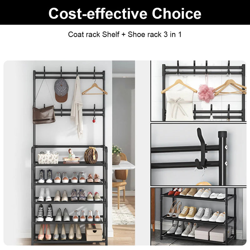 Multi-Layer Shoe Rack Doorway Organizer