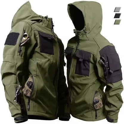 Waterproof windproof hooded jacket
