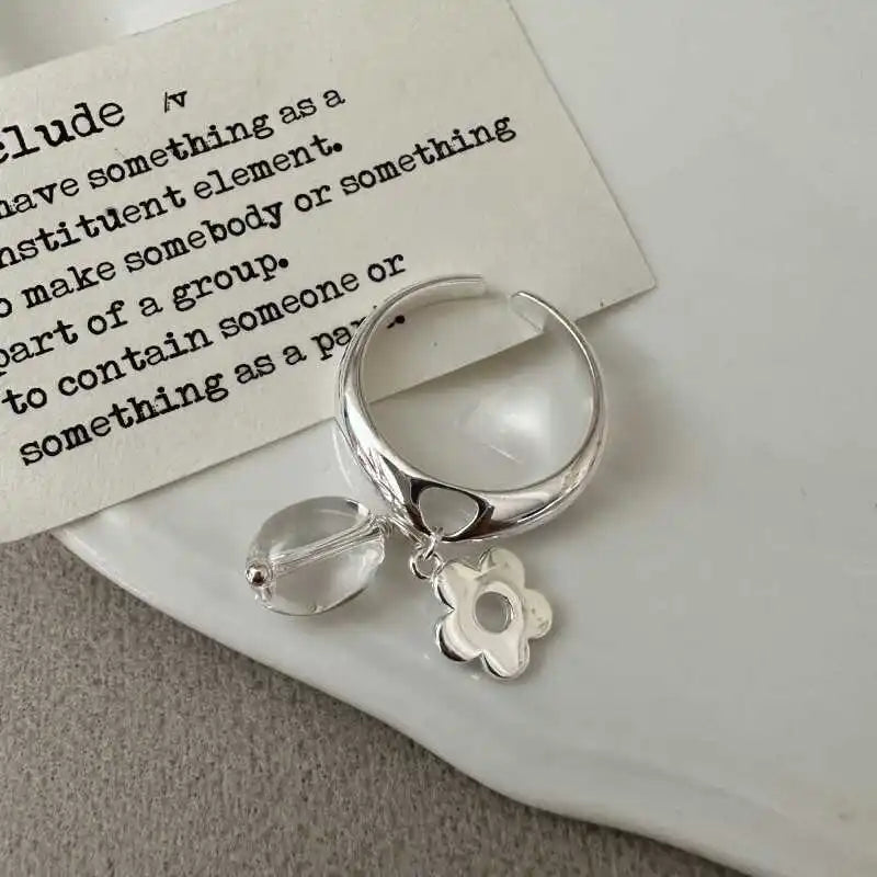 925 Sterling Silver Flower Ring
