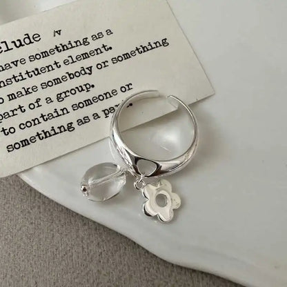 925 Sterling Silver Flower Ring