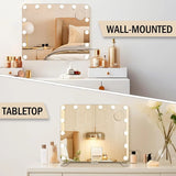 Lighted Makeup Mirror with 14 Dimmable LED Bulbs