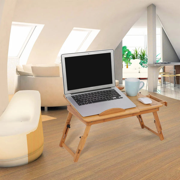 Adjustable Bamboo Laptop Stand