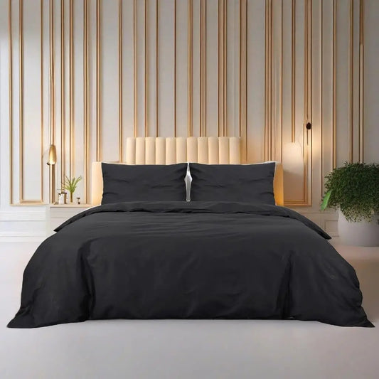 Lightweight microfiber duvet cover set