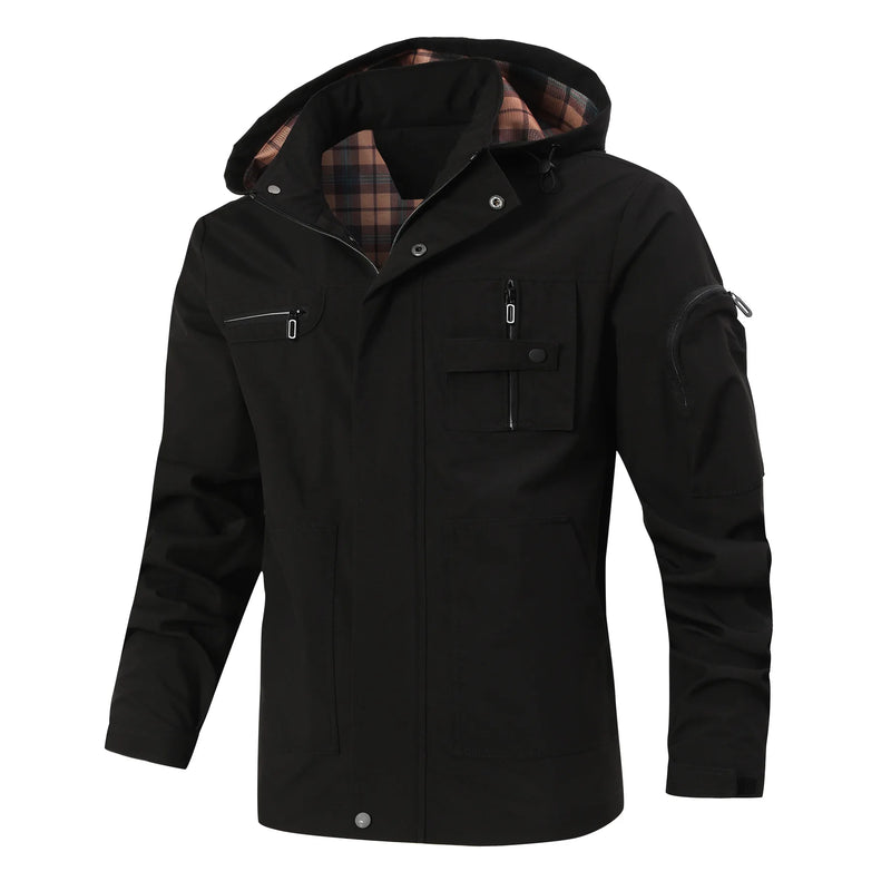 Breathable Windproof Zipper Long Sleeve Coat