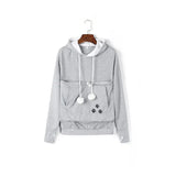 Cute Cat and Dog Printed Hooded Sweater