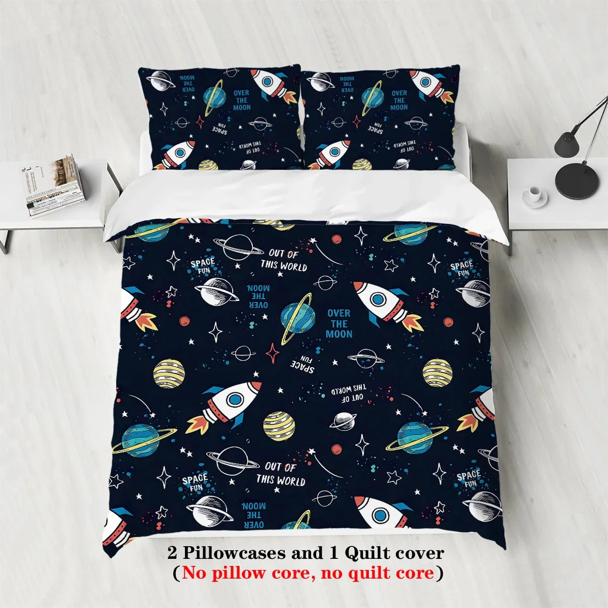 Skin-friendly warm machine washable bedding set