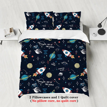 Skin-friendly warm machine washable bedding set