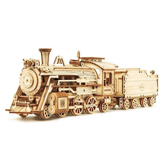 3d wooden puzzle montessori toys steam train