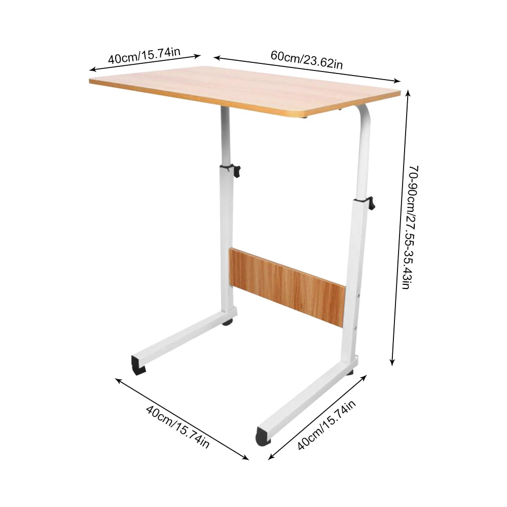 Versatile adjustable laptop desk with wheels