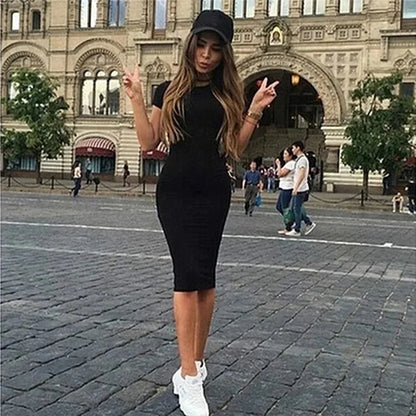 Bandage bodycon sheath dress