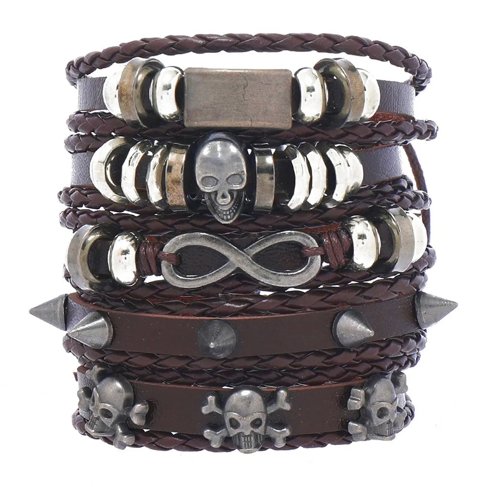 Fashion Multi-layer Beaded Leather Bracelet