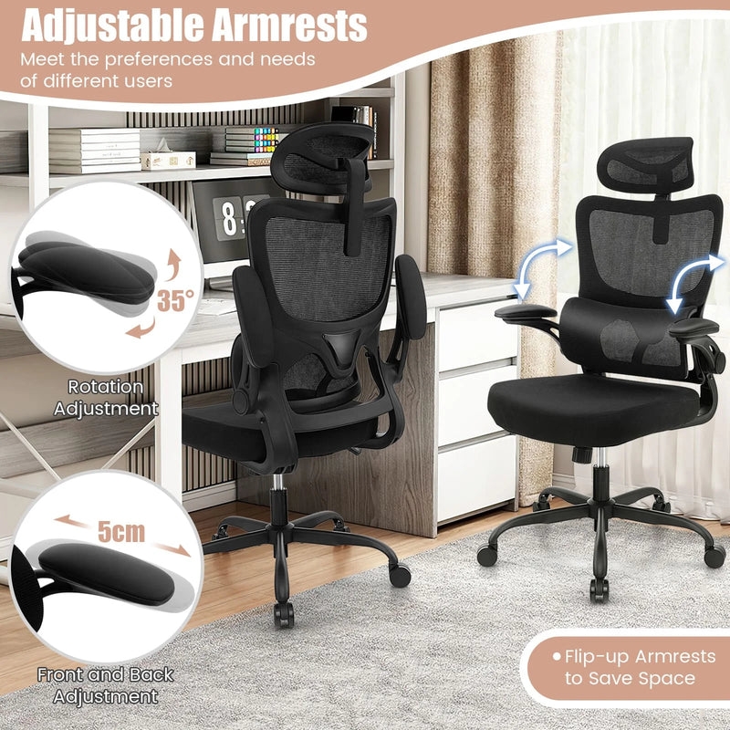 Ergonomic Computer Desk Chair with Lumbar Support