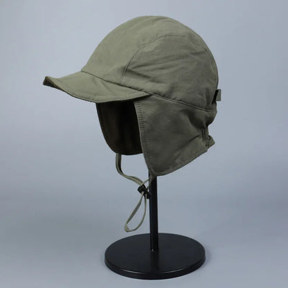Warm ear protection windproof velvet pilot hat