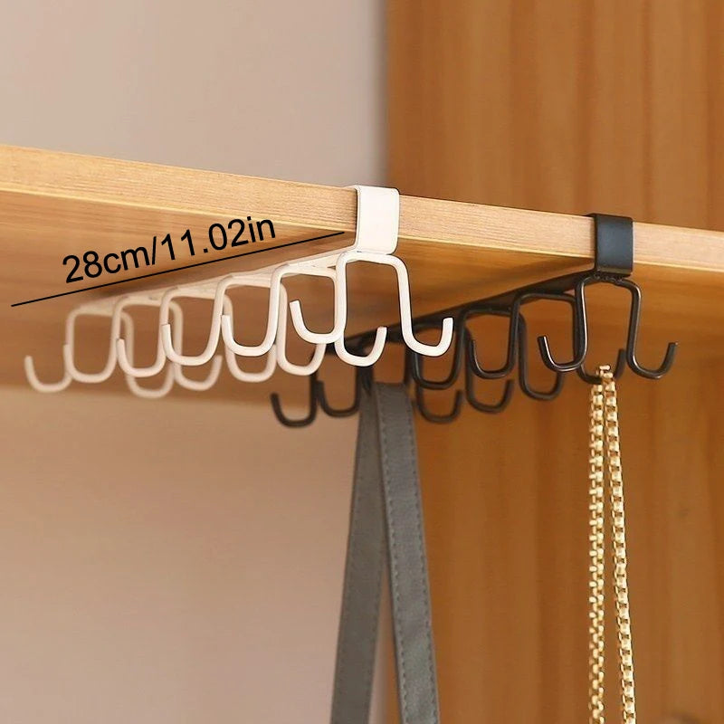 Multifunctional double-row storage hooks