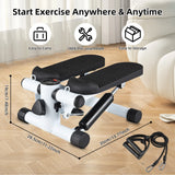 Mini Stepper For Home Exercise With Resistance Bands