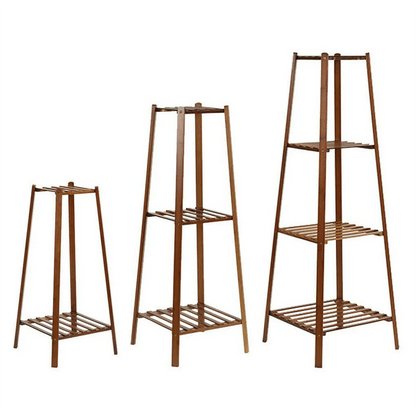 Garden vintage tall plant stand bamboo planter