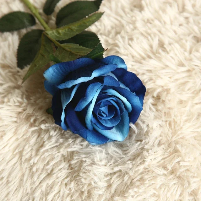 Beautiful silk roses bouquet flowers