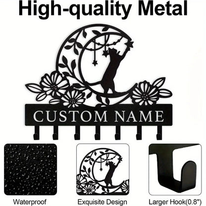 Stylish wall-mounted custom metal hooks