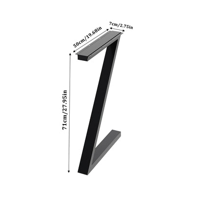 Anti-slip height metal table legs