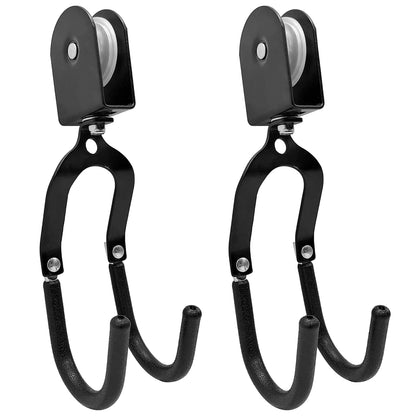 Kayak lift hanging pulley system