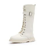 Girls Knee-High Martin Boots