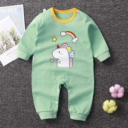 Newborn cotton cartoon unisex jumpsuit