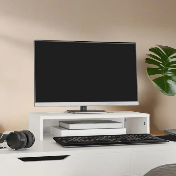 White Pine Monitor Stand for Computer & Laptop