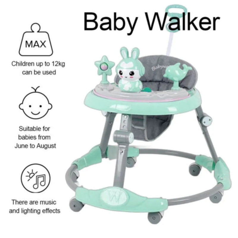 Adjustable Folding Baby Walker