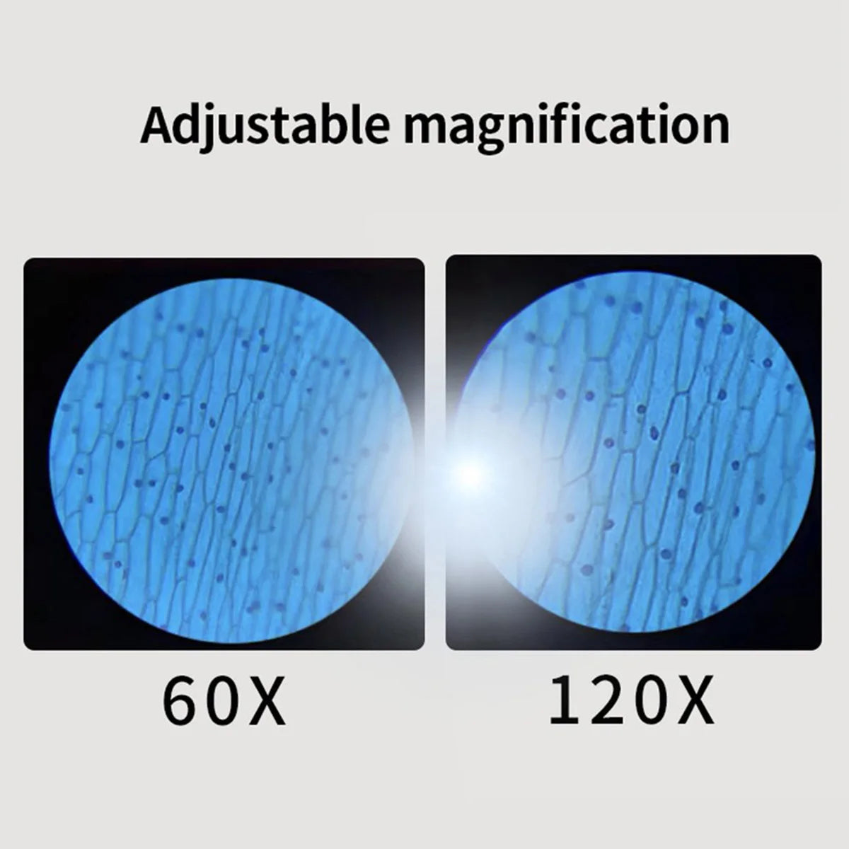 60-120x educational mini handheld microscope toy