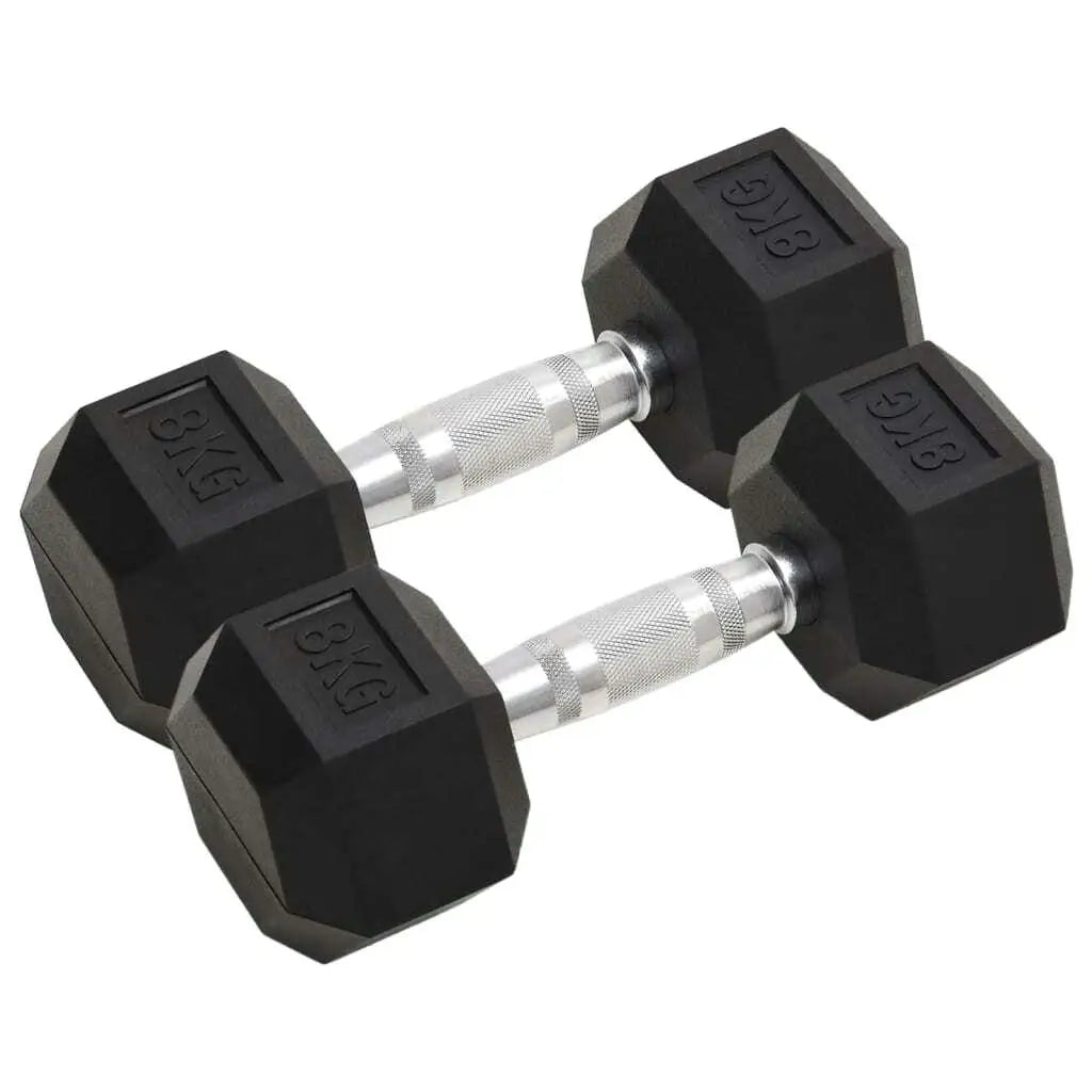 16kg Cast Iron Dumbbells for Strength Training | East R Us