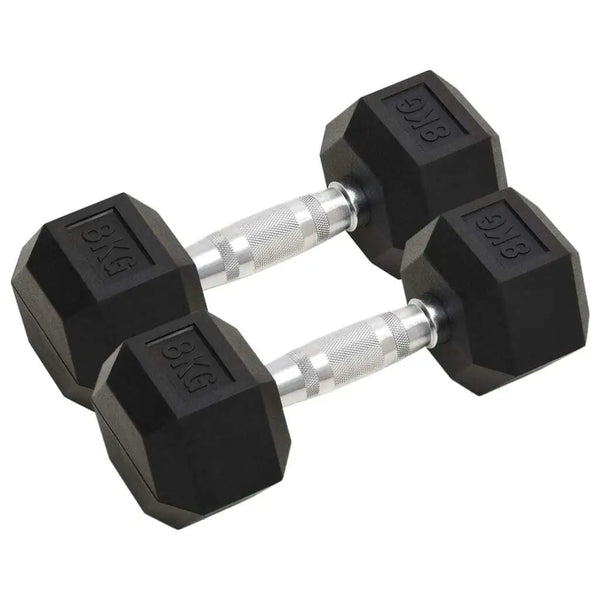 16kg Cast Iron Dumbbells for Strength Training | East R Us