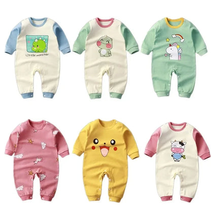 Newborn cotton cartoon unisex jumpsuit