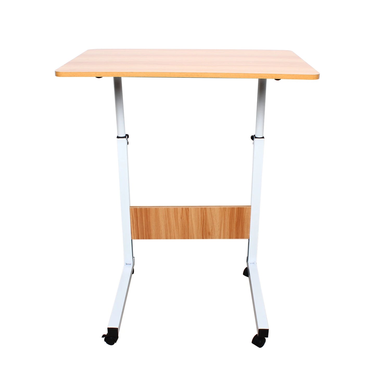 Versatile adjustable laptop desk with wheels