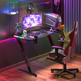Extra Large Dynamic RGB LED Lights Gaming Desk