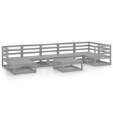 8-Piece Solid Pinewood Garden Lounge Set
