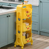 Mobile Multi-Tier Kids Toy Storage Rack