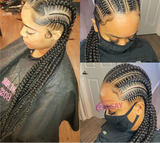 Synthetic Full Lace Braided Wigs