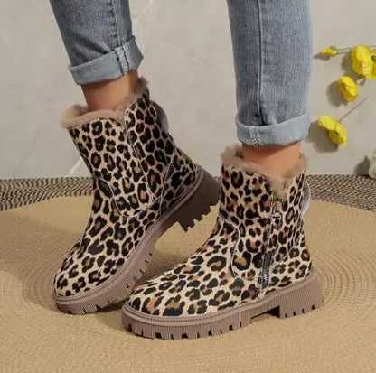 Women's winter fleece warm snow boot