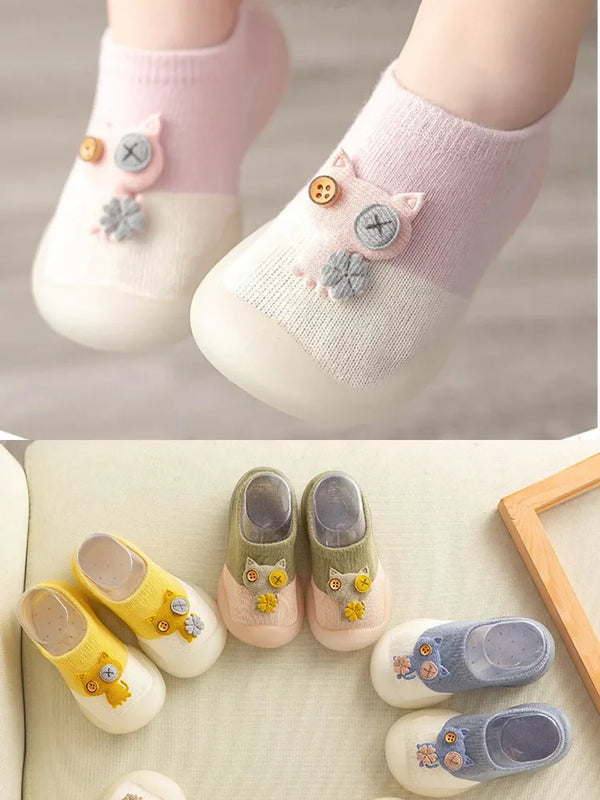 Cute Cartoon Non-slip Cotton Toddler Floor Socks