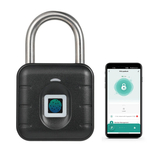 Anti theft electronic fingerprint padlock