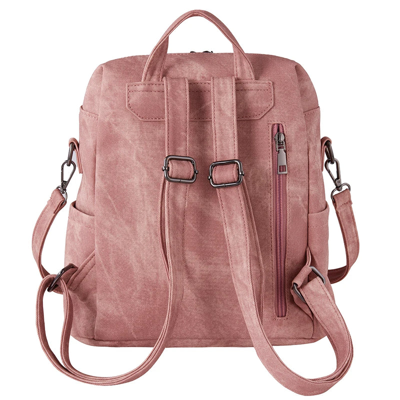 Vintage PU Leather Backpack
