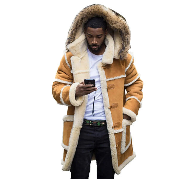 Punk Warm Windproof Leather Coat