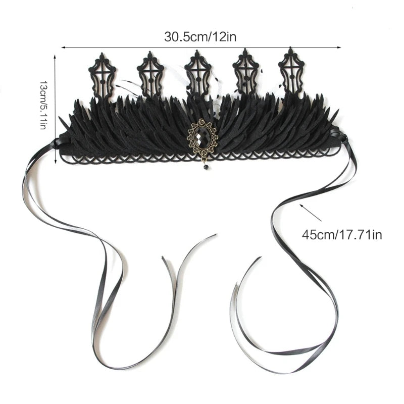 Black Queen Goth Crown