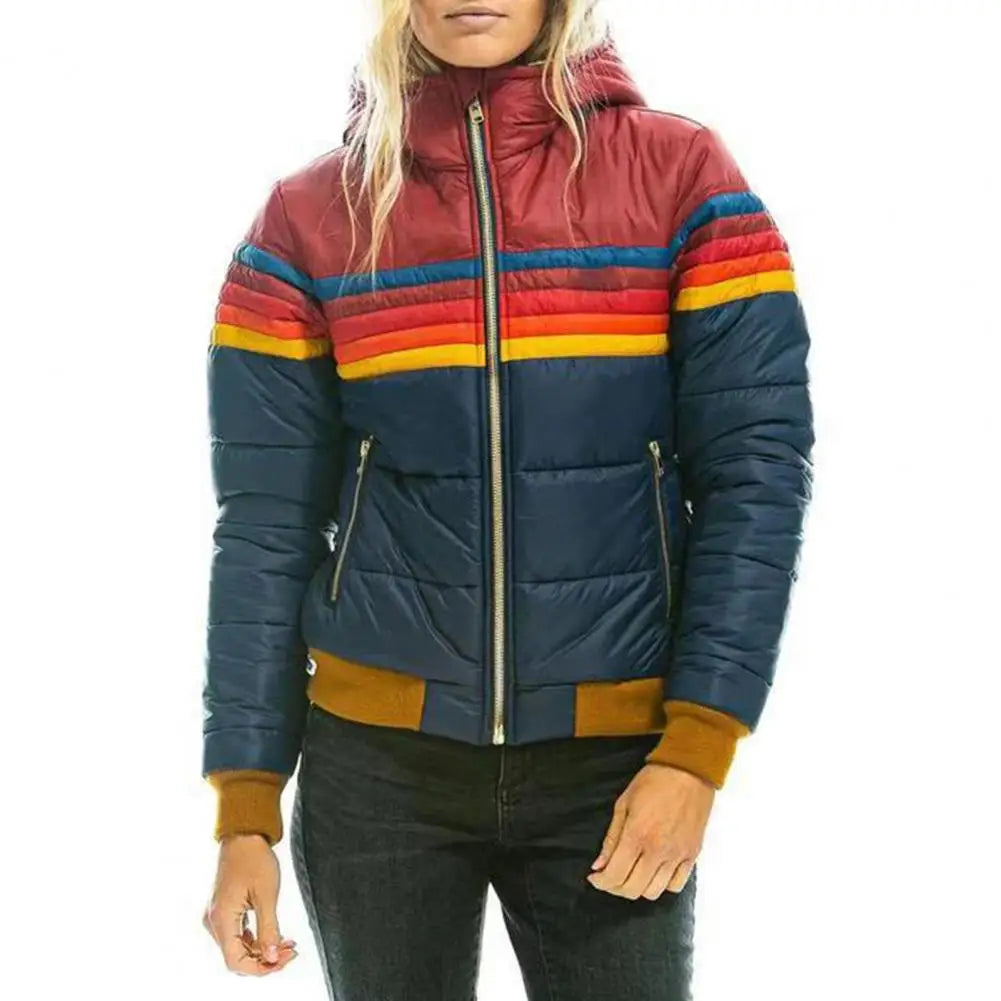 Women's trendy hooded parkas jacket