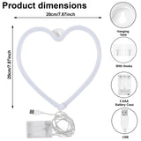 1PC Neon Sign Heart Led Light