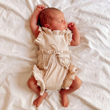 Cotton Ruffle Newborn Girl Clothes Set